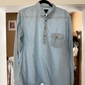 J. Crew Men's Light Blue Shirt Large Pullover